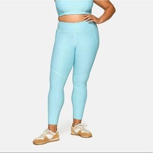 OUTDOOR VOICES LEGGINGS POOL BLUE SIZE S